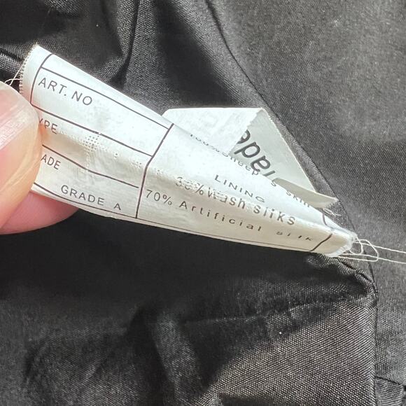 Vogue Virile Leather Blazer Style Jacket Black Size Small - Picture 7 of 11